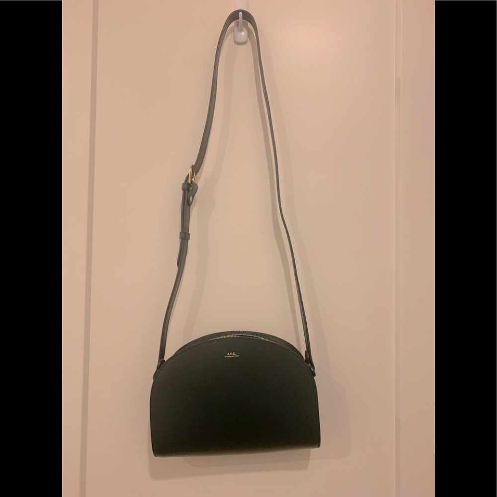 A.P.C Green Demi Lune bag